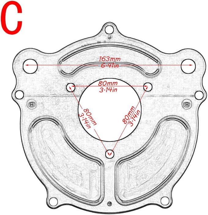 Air Filter Intake Motorcycle Turbine Cleaner Kit Cnc Cut Chrome - Image 7