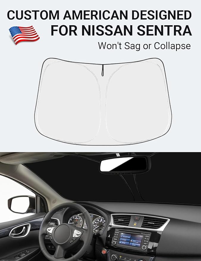 Proadsy 2026 Upgrade Front Windshield Sun Shade Foldable Sunshde Protector - Image 2