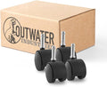 2" Wheel Diameter | Black Nylon Swivel Hooded Samson Twin Wheel Caster | 7/16" by OutwaterIndustries
