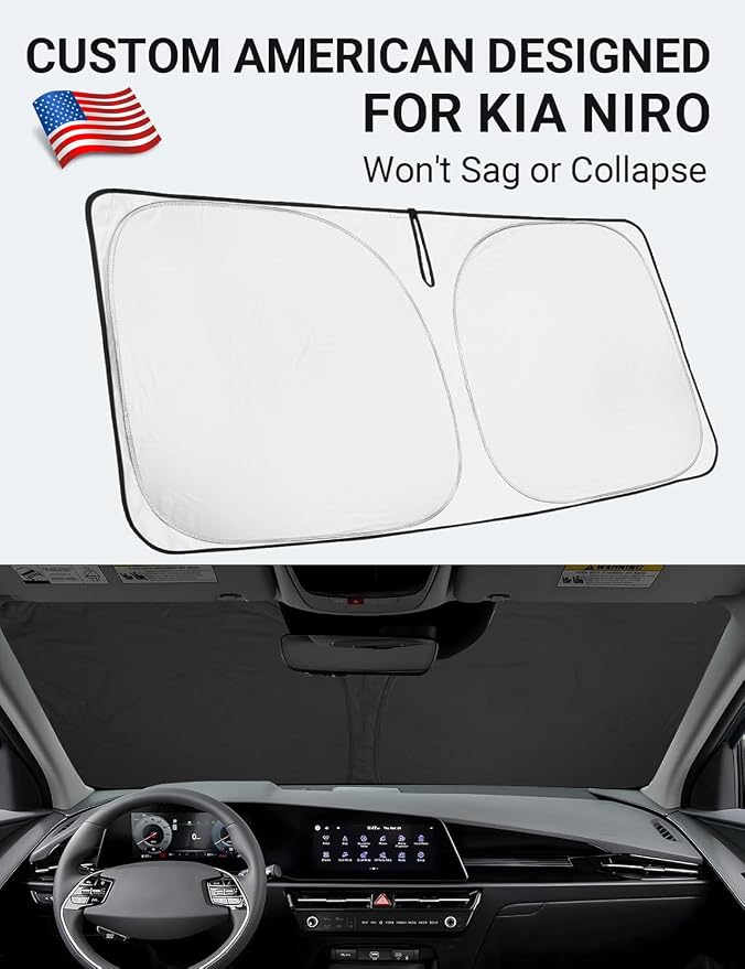 Proadsy 2026 Upgrade Front Windshield Sun Shade Foldable Sunshade Protector - Image 2