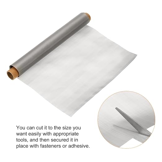 PATIKIL Stainless Steel Wire Mesh Screen, 400 Mesh Woven Air Vent Filter Mesh - Image 3