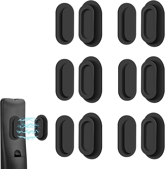6 Pack Magnetic Remote Control Holder – Upgraded Silicone Magnetic Wall Mount by AMAZYC-US