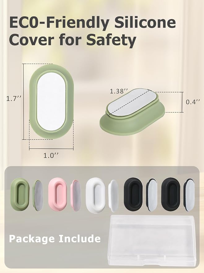 Magnetic Remote Control Holder Wall Mount, 5 Pack-Multicolored | Drill-Free - Image 2