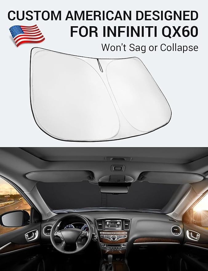 Proadsy 2026 Upgrade Front Windshield Sun Shade Foldable Sunshade Protector - Image 2