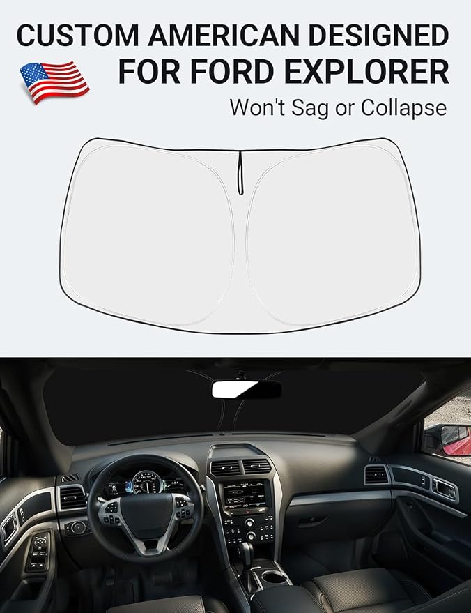 Proadsy 2026 Upgrade Front Windshield Sun Shade Foldable Sunshade Protector - Image 2
