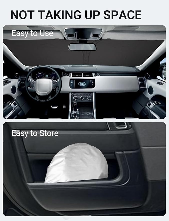 Proadsy 2026 Upgrade Front Windshield Sun Shade Foldable Sunshade Protector - Image 9