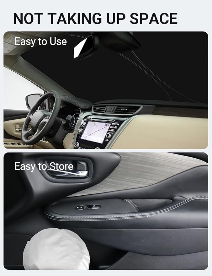 Proadsy 2026 Upgrade Front Windshield Sun Shade Foldable Sunshade Protector Sun - Image 8