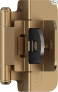 Amerock BPR8700CZ | Cabinet Hinge | 3/8 inch Inset Double Demountable | by Amerock