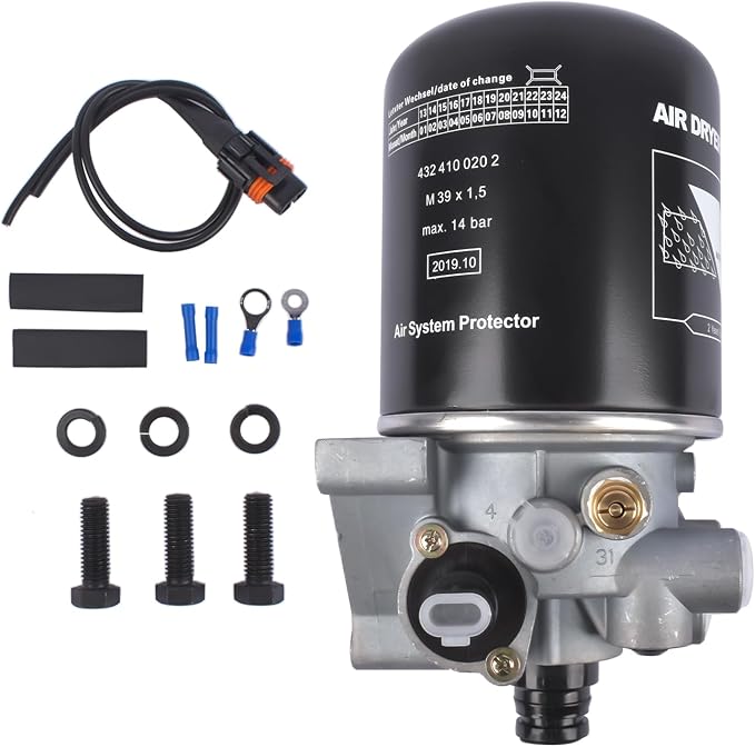 12V Air Dryer Replacement for Wabco Meritor System Saver 1200P Volvo Kenworth - Image 5