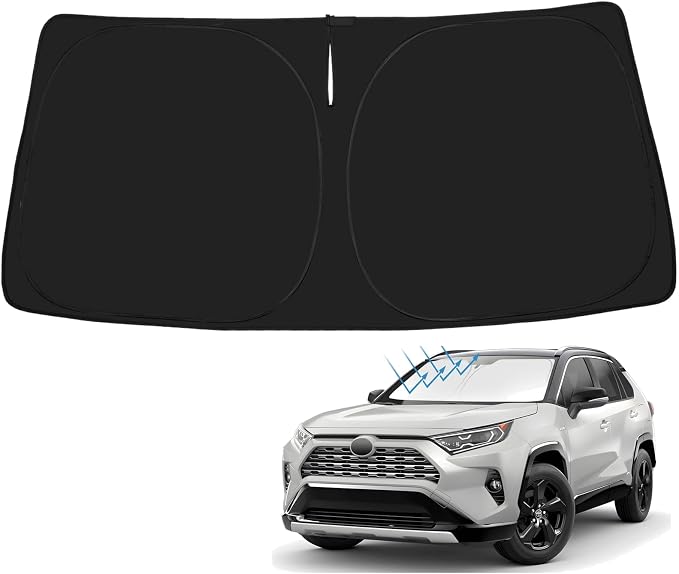 Proadsy Front Windshield Sun Shade Foldable RAV4 Sunshade Protector Custom Fit by Proadsy