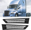 Pair Black Cascadia Hood Side Grille Air Intake Vent Replacement by Easyinst