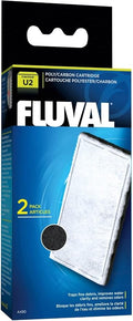 Fluval U2 Poly-Carb Cartridge, Replacement Underwater Aquarium Filter Media by Fluval