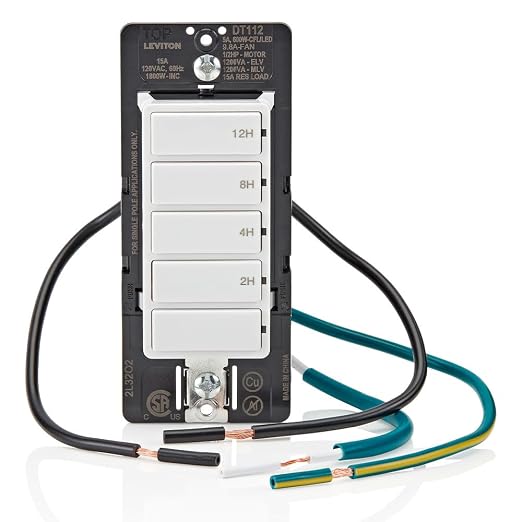 Leviton Countdown Timer Switch for household lights, heaters and exhaust fans - Image 10