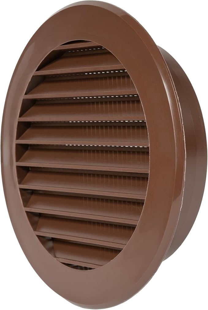 Repa Market 4 Inch Round Brown Vent Cover/Plastic Air Vent Grille by RepaMarket
