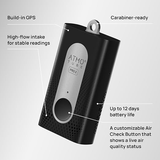 Atmotube PRO 2 Battery Powered Portable Outdoor and Indoor Professional Air - Image 3