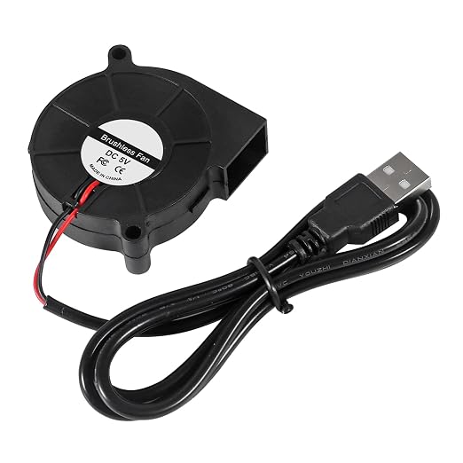 6Pcs 50mm Cooling USB Blower Fan 5015 5V USB 5 Volt Fans Blower Turbine Turbo - Image 3