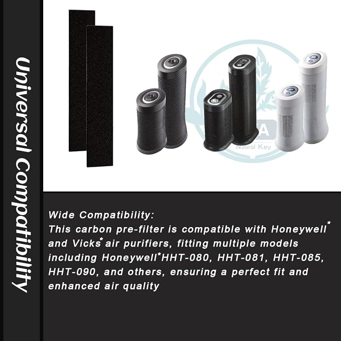 4-Pack Carbon Pre-Filters for Honeywell Air Purifiers, Fits Models HPA-050 - Image 3