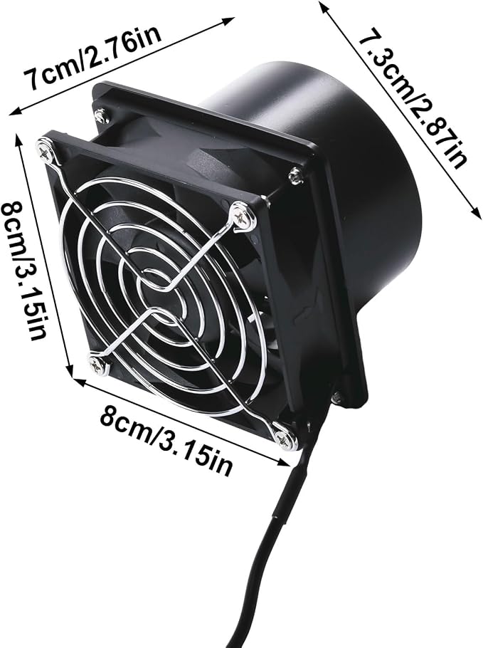 Smoke Absorber Fume Extractor Fan USB Adjustable Solder Pipe Duct Exhuast Fan - Image 6