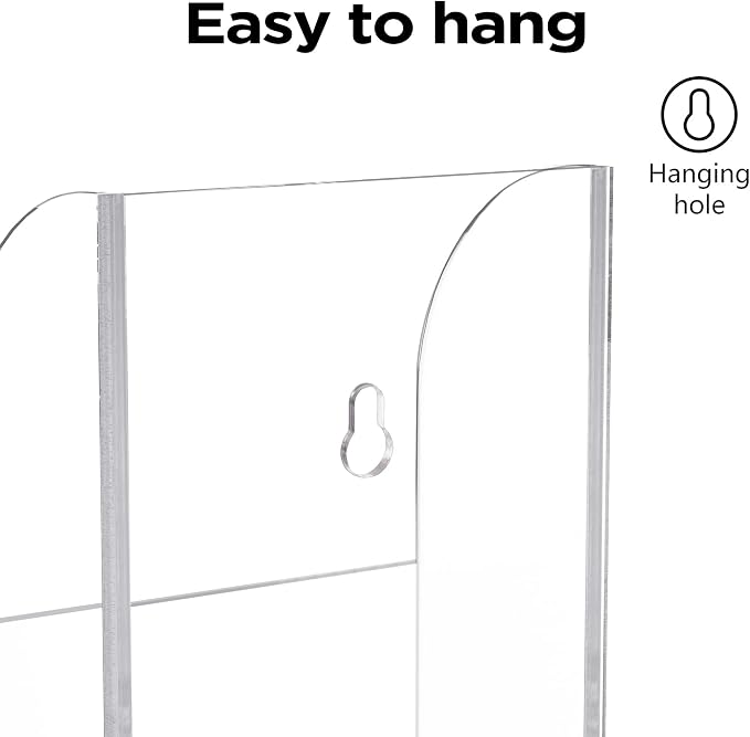 HBlife 2 Pcs Acrylic Remote Holder Organizer, Media Organizer Storage Box 1 - Image 3