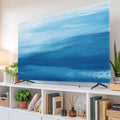 Abstract Blue Gradient Style Indoor TV Cover, Elastic TV Screen Protector by Unknown