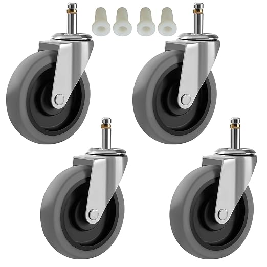 RILIDRI 4-Inch Swivel Stem Caster by RILIDRI