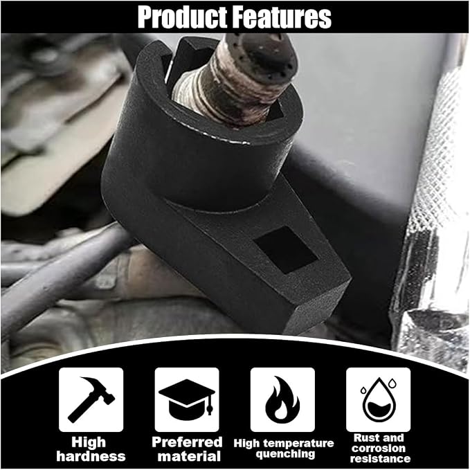 GLSOWEE Car Offset Oxygen Sensor Socket, 3/8-Inch Drive, Side Wire Gate - Image 3