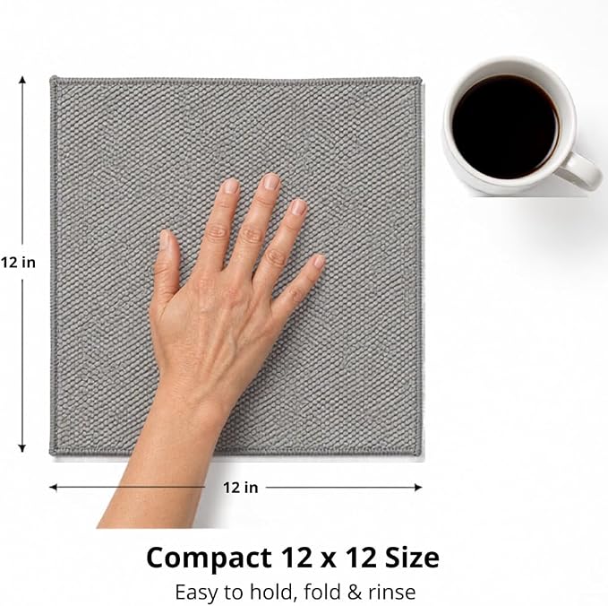 Solyra Non-Toxic Microfiber Kitchen Cleaning Cloths, 6 Pack, 12 x 12 in | - Image 6