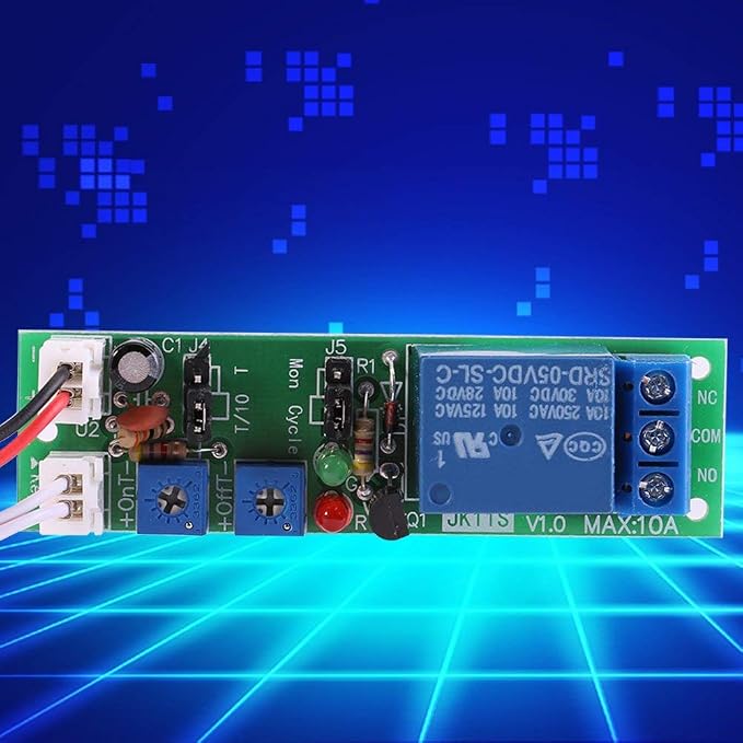 1pc DC 12V/24V Adjustable Cycle Times Switch Module Delay On/Off Timer Delay - Image 8