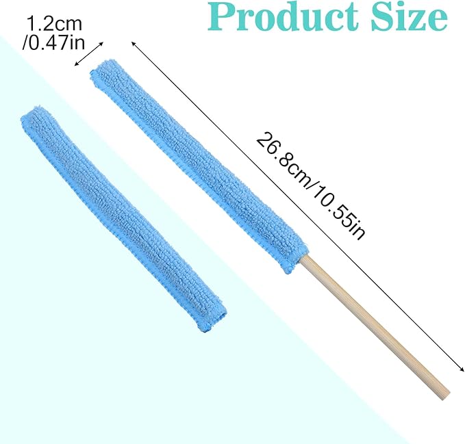 14 Pcs Air Vent Cleaner, Microfiber Detail Mini Duster Sticks, Disposable - Image 2