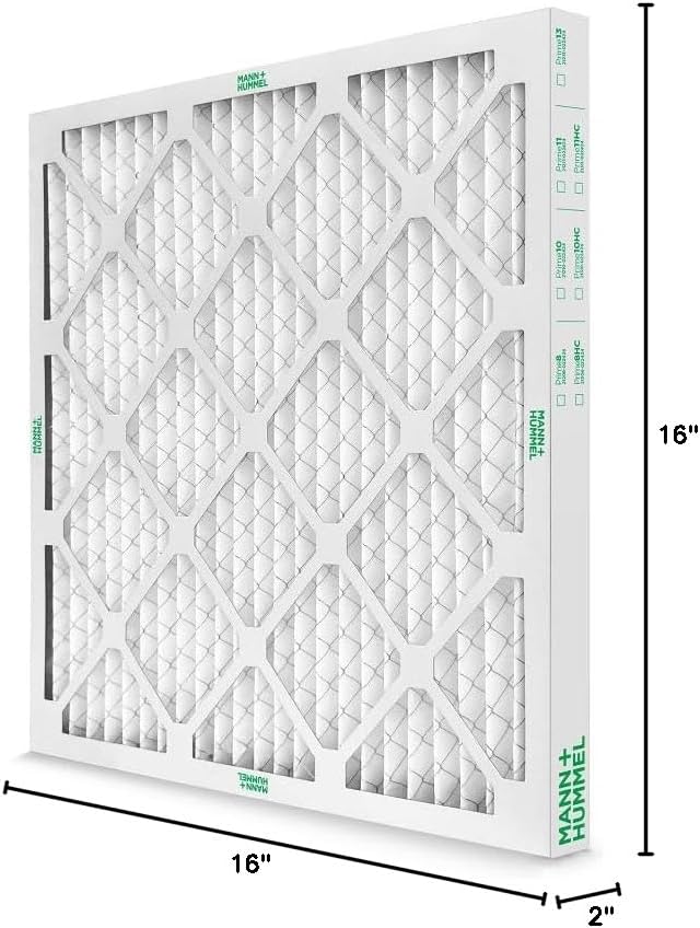 Mann+Hummel 16x16x2 MERV 11 Pleated HVAC AC Furnace Air Filters. Quantity 4. - Image 8