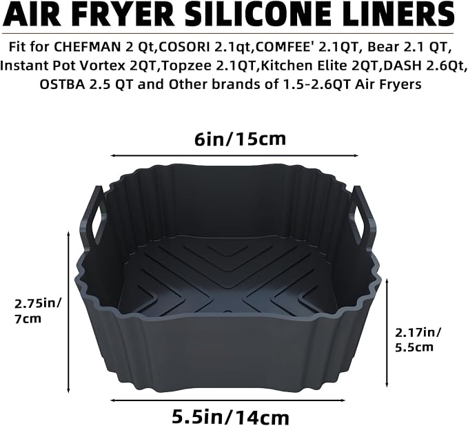 2 Pack Silicone Air Fryer Liners - Image 2