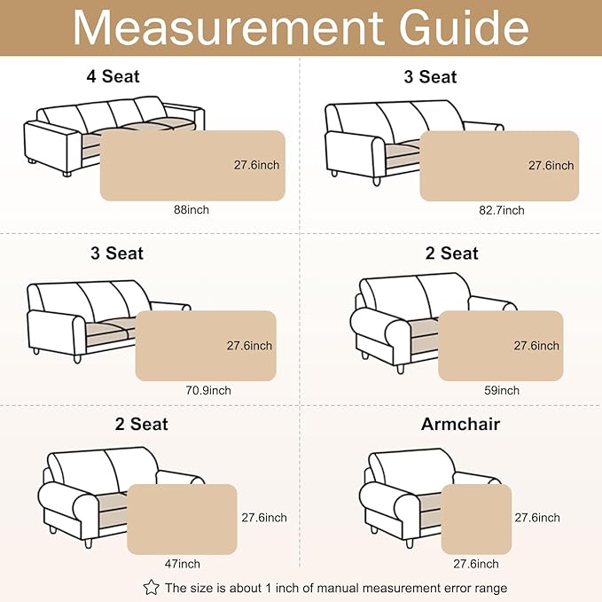hyha Couch Covers for Dogs Washable, Non Slip Plush Dog Sofa Protectors, Fuzzy Pet Couch Covers for 3 Cushion Sofa Pet Friendly (Brown, 27.6" x 88")
