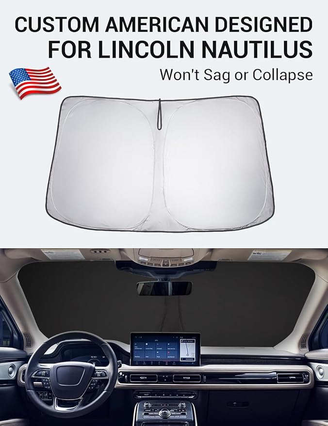 Proadsy 2026 Upgrade Front Windshield Sun Shade Foldable Sunshade Protector - Image 2