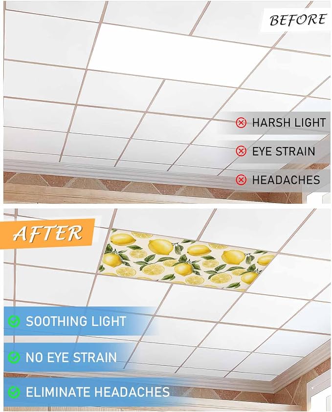 3 Pack Country Watercolor Fluorescent Light Covers - Image 7