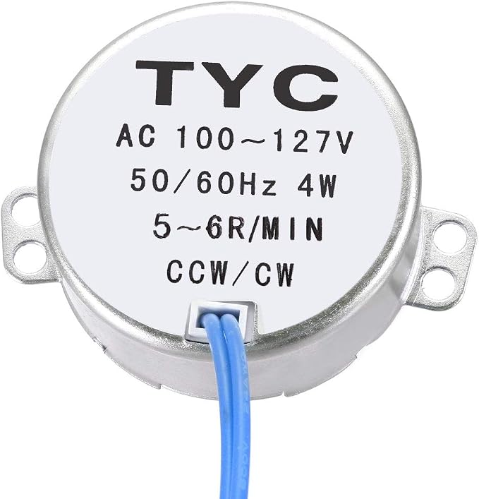 uxcell Synchronous Motor AC 100-127V 5-6RPM 50-60Hz CCW/CW 4W D Shaft 5 x 7mm - Image 2