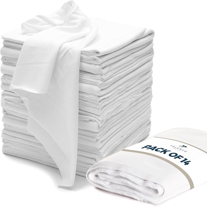 VALENGO New Lint Free Rags – 100% Cotton Cloth, Soft T-Shirt Rags, Lint Free by ValengoFabrics