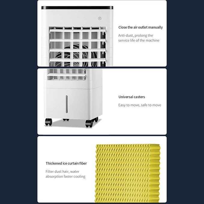 Portable Air Conditioners 9L Evaporative Air Cooler LED Display Windowless - Image 7