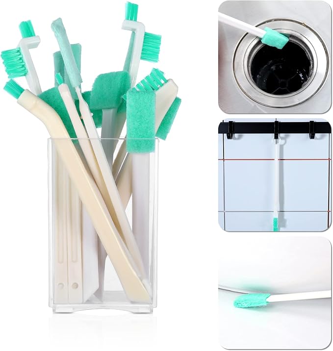 16 Pcs Small Household Cleaning Brushes, Deep Detail Crevice Cleaner Brush - Image 3