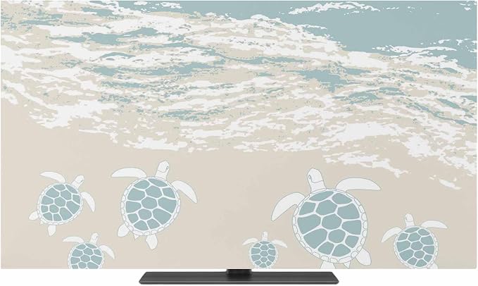 Oceans Beaches Sea Turtles Indoor TV Cover, Elastic TV Screen Protector by Unknown