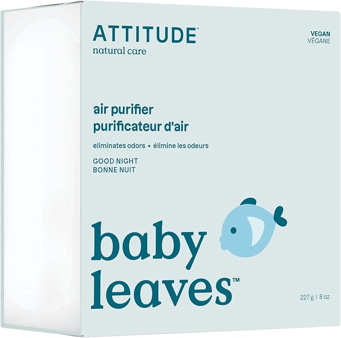 ATTITUDE Baby Air Purifier, Activated Carbon Freshener, Odor Remover, Plant and by ATTITUDE