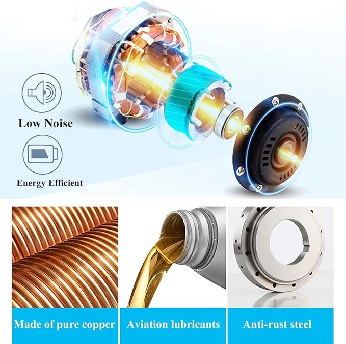 Outdoor Misting Fan, Metal High Velocity Oscillating Pedestal Fan - Image 6
