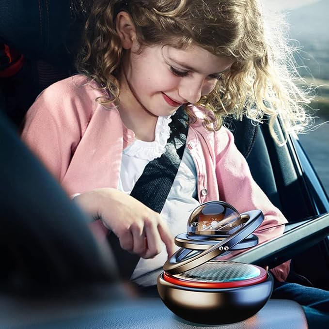 Kwak’s Solar-Powered Rotating Car Aromatherapy Auto-Spinning Ornament - Image 8