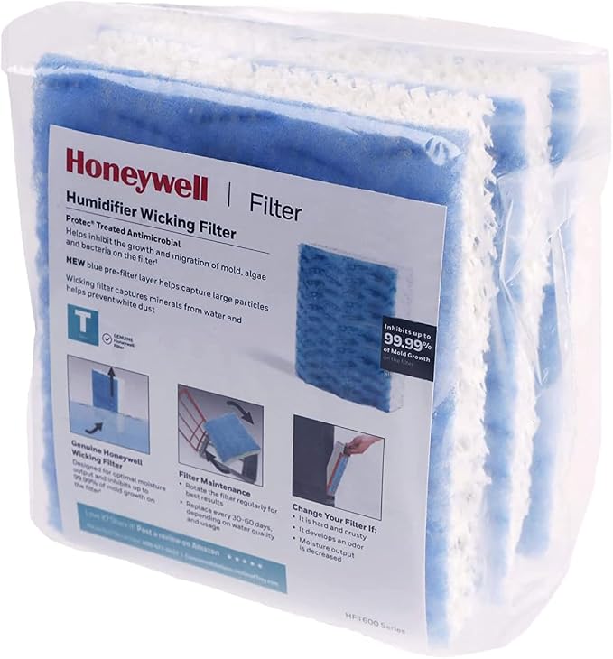 Honeywell HFT600 Replacement Wicking Filter T, Humidifier Filters Replacement by HoneywellPluggedIn