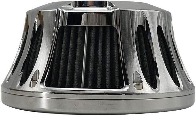 Air Cleaner Harley Filter Motorcycle Intake CNC Cut Kit Chrome - Image 5