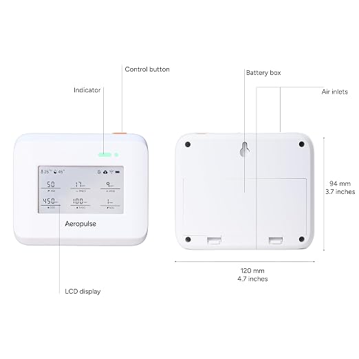 Aeropulse Indoor Air Quality Monitor | CO2, Temperature, Humidity&AirPressure| - Image 6