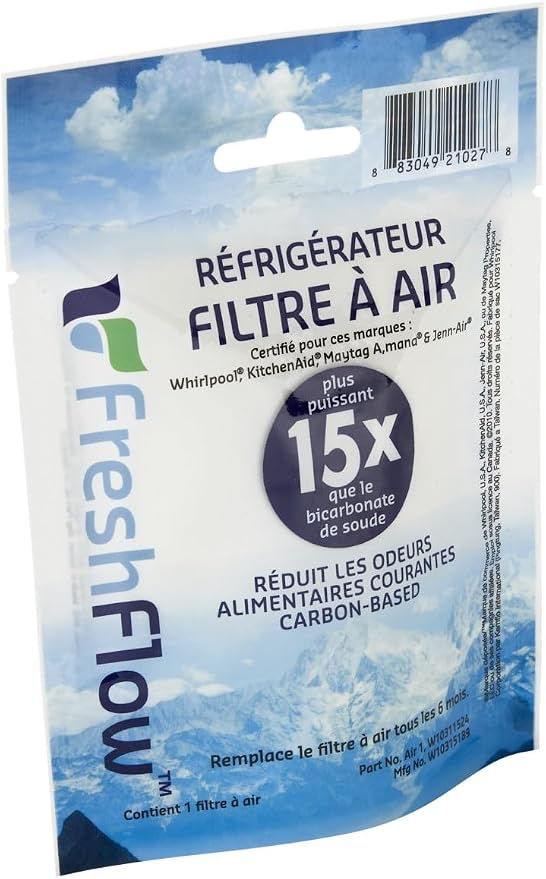 Whirlpool W10311524 FreshFlow™ Refrigerator Air Filter, OEM Carbon Filter - Image 3