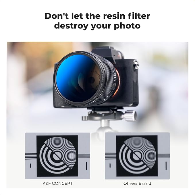 K&F Concept 49mm UV/CPL/ND Lens Filter Kit-18 Multi-Layer Coatings, UV Filter + - Image 7
