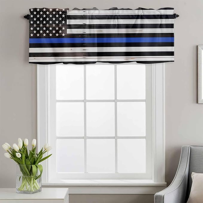 American Flag Valances for Windows, 1 Panel - Image 2