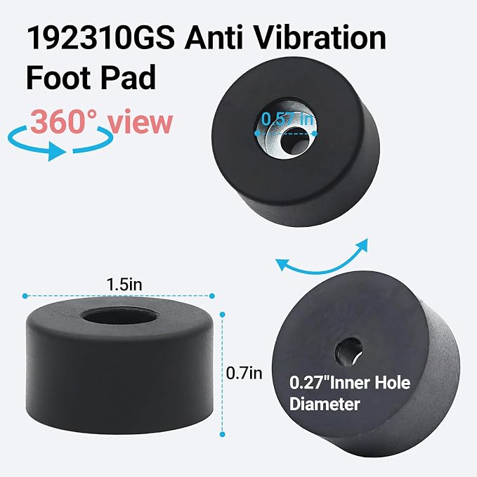 8PCS 192310GS Anti Vibration Rubber Feet Pads Bumper - Image 3