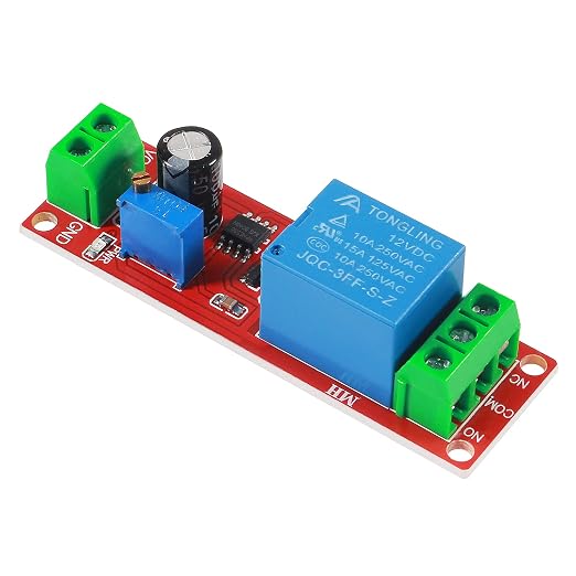 Dorhea 10PCS DC 12V NE555 Delay Timer Relay Switch Module Adjustable 0-10 - Image 5